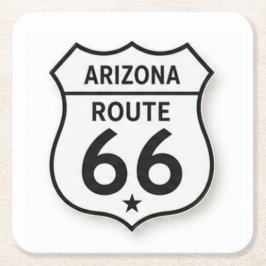 Arizona Route 66 Retro Witte Schild Onderzetter