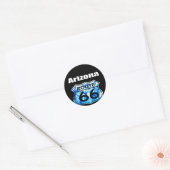 Arizona Route 66 Ronde Sticker (Envelop)