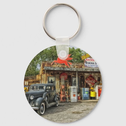 Arizona Route 66 Rustic retro store Sleutelhanger (Voorkant)