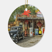 Arizona Route 66 rustieke retro winkel Keramisch Ornament (Links)