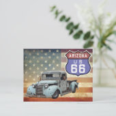 Arizona Route 66 sign briefkaart (Staand voorkant)
