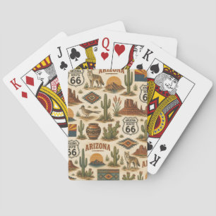 Arizona Route 66 Woestijn Poker Deck