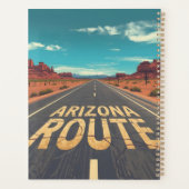 Arizona Route Woestijnweg Grafische Kunst Planner (Achterkant)
