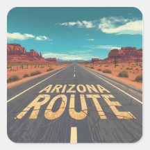 Arizona Route Woestijnweg Grafische Kunst