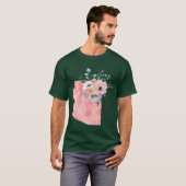 Arizona Roze Bloemen Waterverf Oversized T-shirt (Voorkant volledig)