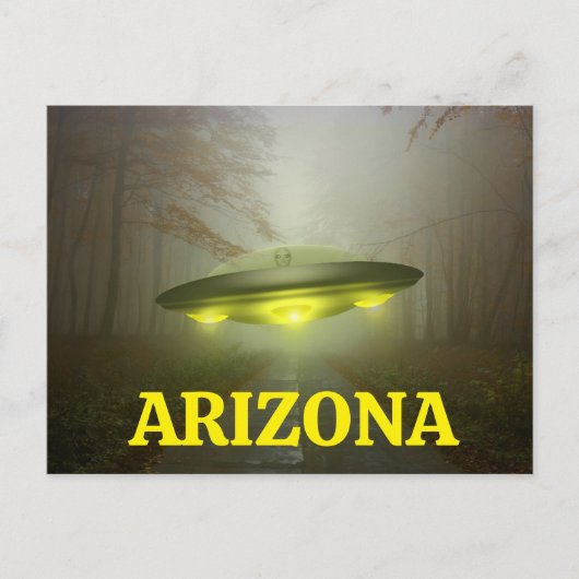 ARIZONA RUIMTESCHIP UFO BRIEFKAART (Voorkant)