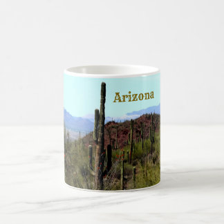 Arizona saguaro berglandschap koffiemok