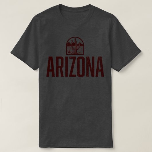 Arizona Saguaro Brown T-shirt (Design voorkant)