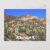 Arizona Saguaro Cactus Briefkaart (Voorkant)