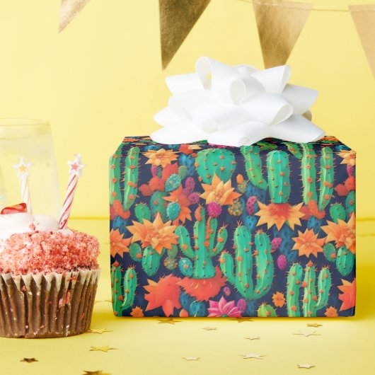 Arizona Saguaro Cactus Cadeaupapier (Verjaardagsfeest)