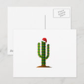 Arizona Saguaro Cactus Kerstverlichting Feestdagenkaart (Voorkant / Achterkant)
