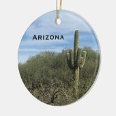 Arizona Saguaro Cactus Landscape Ornament (Links)