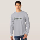 Arizona Saguaro Cactus Long Hoeve T-shirt (Voorkant volledig)