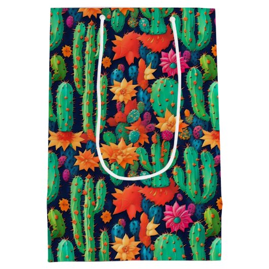 Arizona Saguaro Cactus Medium Cadeauzakje (Achterkant)