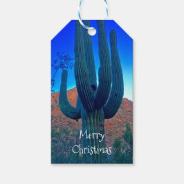 Arizona Saguaro Cactus Personalized Gift Label Cadeaulabel