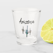 Arizona Saguaro Cactus Shot Glass Shot Glas (Voorkant)