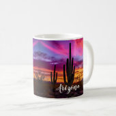 Arizona Saguaro Cactus SouthWestern Desert Sunset Koffiemok (Voorkant rechts)