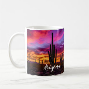 Arizona Saguaro Cactus SouthWestern Desert Sunset Koffiemok