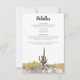 Arizona Saguaro Cactus Spaans Dettales Kaart