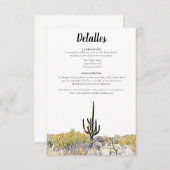 Arizona Saguaro Cactus Spaans Dettales Kaart (Voorkant / Achterkant)