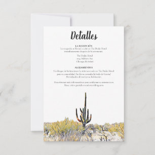 Arizona Saguaro Cactus Spaans Dettales Kaart