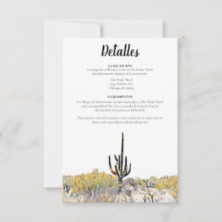 Arizona Saguaro Cactus Spaans Dettales Kaart