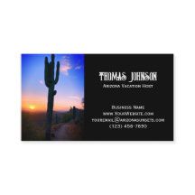 Arizona Saguaro Cactus Sunset Personalized