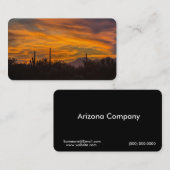 Arizona Saguaro Cactus Sunset Visitekaartje (Voorkant / Achterkant)