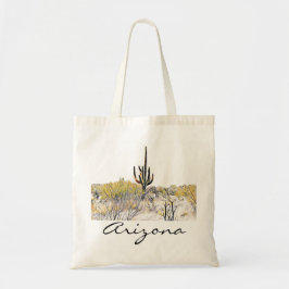Arizona Saguaro Cactus Tote Bag