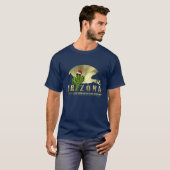 Arizona Saguaro Kerstlights T-shirt (Voorkant volledig)