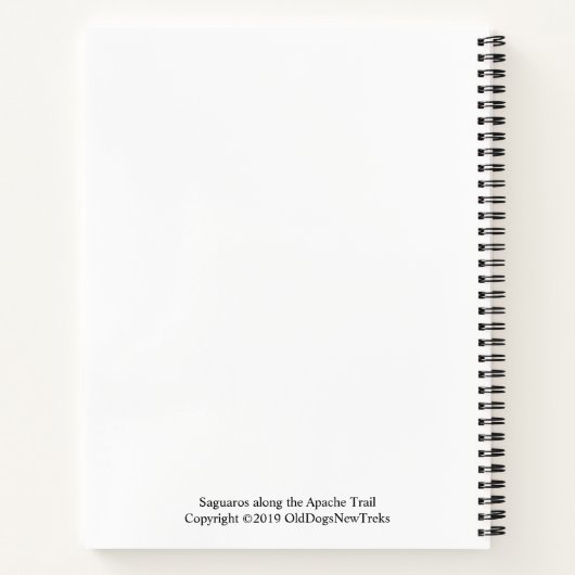 Arizona Saguaros - Reizen Notitieboek (Achterkant)