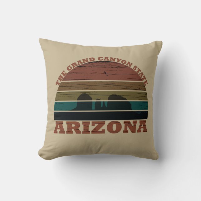 Arizona sedona Grand canyon landschap retro Kussen (Voorkant)