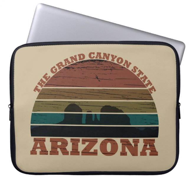Arizona sedona Grand canyon landschap retro Laptop Sleeve (Voorkant)