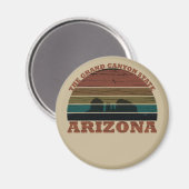 Arizona sedona Grand canyon landschap retro Magneet (Voorkant / Achterkant)