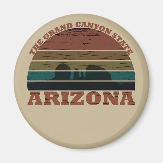 Arizona sedona Grand canyon landschap retro Magneet (Voorkant)