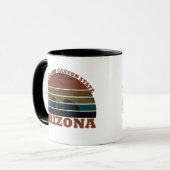 Arizona sedona Grand canyon landschap retro Mok (Voorkant links)