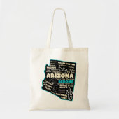Arizona Sedona-kaart arizona staat voor toerisme Tote Bag (Voorkant)