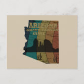 Arizona Sedona kaart grand canyon landschap retro (Voorkant)