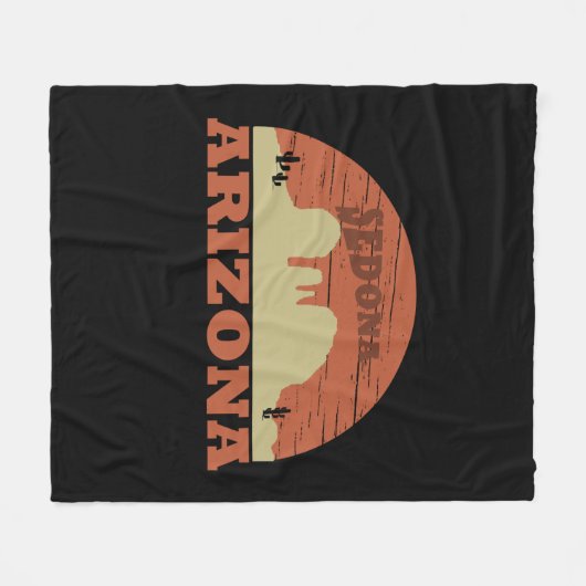 Arizona Sedona landschap als  Fleece Deken (Voorkant (Horizontaal))