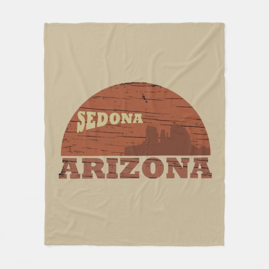 Arizona Sedona landschap als  Fleece Deken (Voorkant)