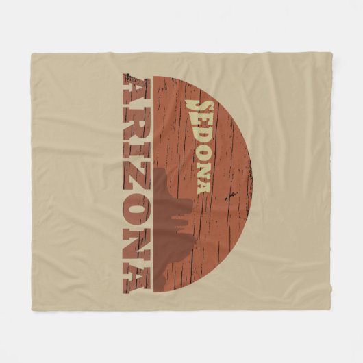 Arizona Sedona landschap als  Fleece Deken (Voorkant (Horizontaal))