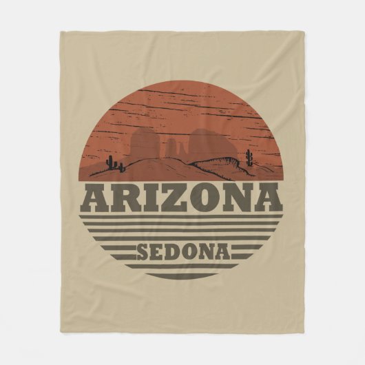 Arizona Sedona landschap als  Fleece Deken (Voorkant)