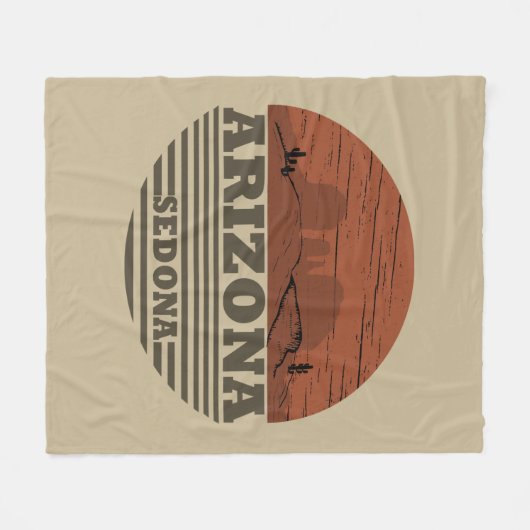 Arizona Sedona landschap als  Fleece Deken (Voorkant (Horizontaal))