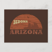 Arizona Sedona landschap  az retro Feestdagenkaart (Voorkant)