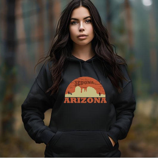 Arizona sedona landschap  az retro hoodie