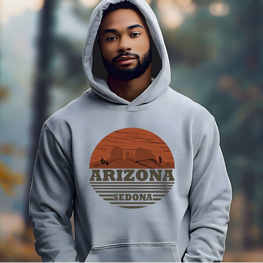 Arizona sedona landschap  az retro hoodie