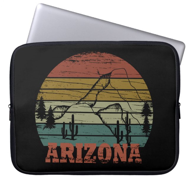 Arizona sedona landschap  az retro laptop sleeve (Voorkant)