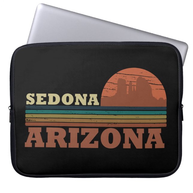 Arizona sedona landschap  az retro laptop sleeve (Voorkant)