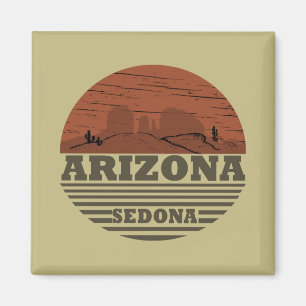 Arizona Sedona landschap  az retro Magneet