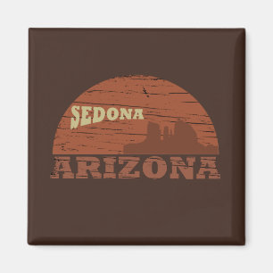 Arizona Sedona landschap  az retro Magneet